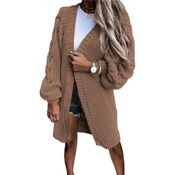 Winter Fall Casual Open Front Knit Long Cardigans Sweaters...